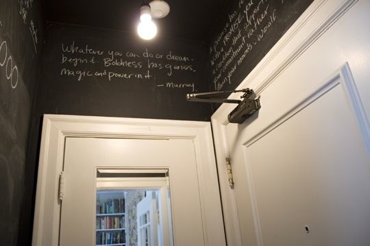 favorite quotes on the wall (changeable) from Apartment Therapy