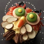 Halloween nutty owl cupcake