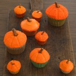 Halloween pumpkin cupcakes