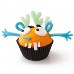 Halloween silly monster cupcake