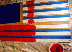 painted flag #GluenGlitter Designer looks for less