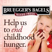 brueggers button to end childhood hunger