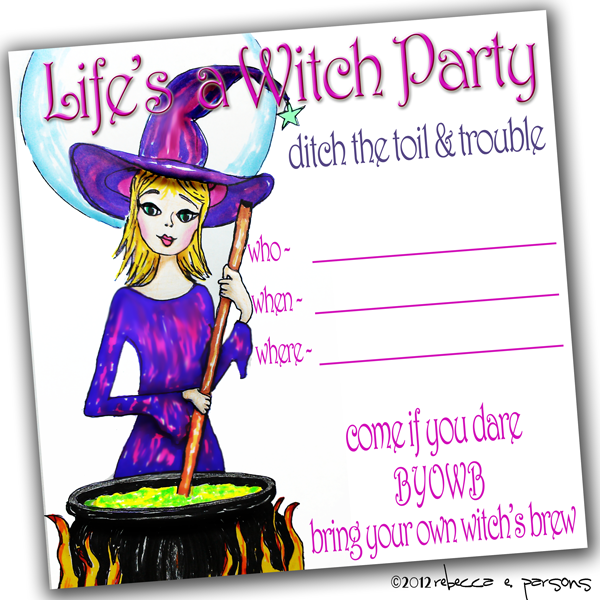 Life's a Witch Invitation