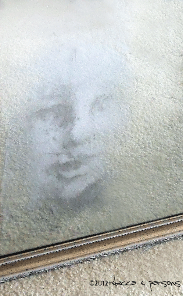 Ghostly image close up